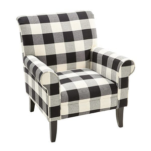 Black Buffalo Check Armchair